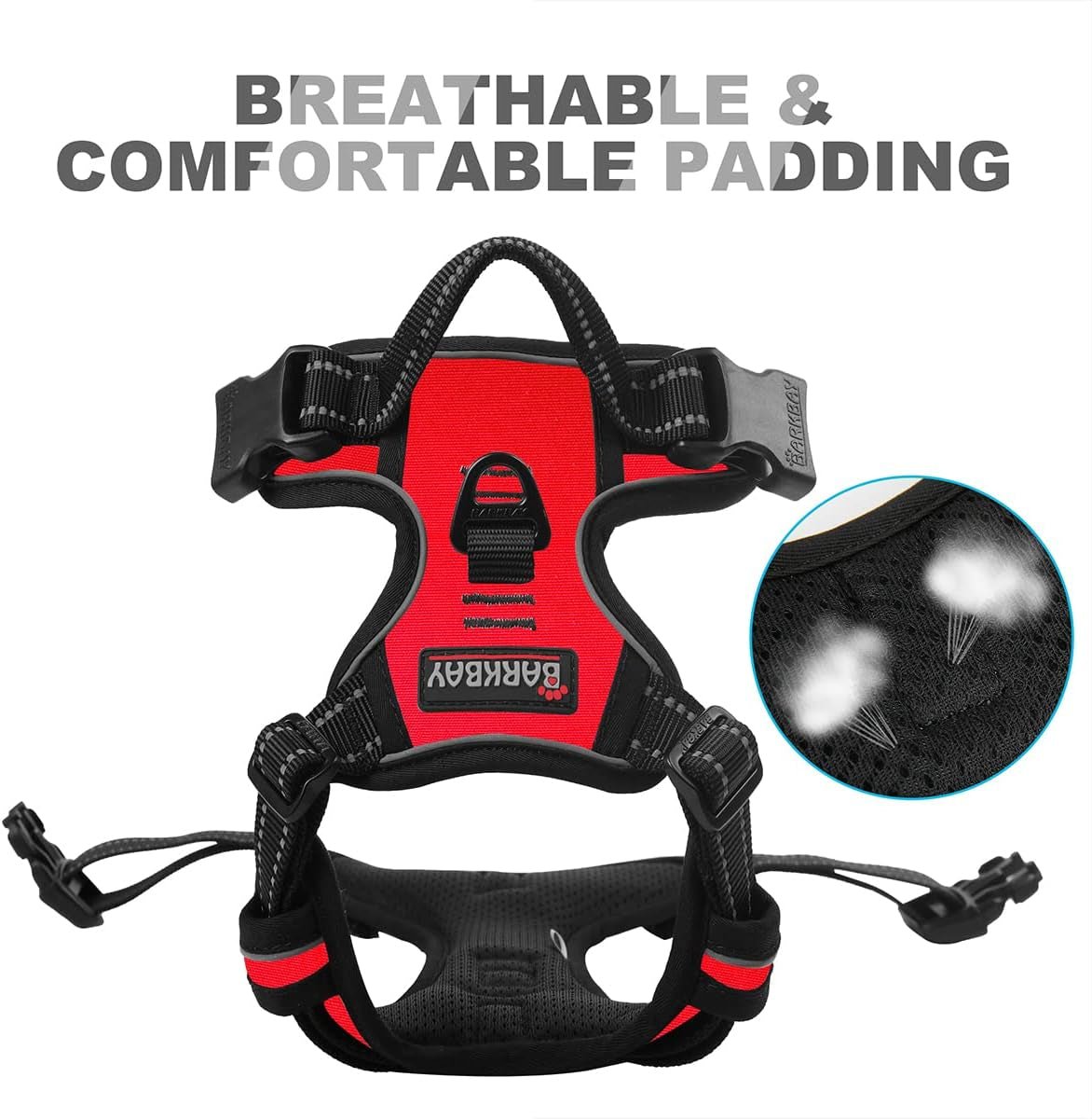 No - Pull Dog Harness – Front Clip, Reflective, Heavy Duty with Handle for Large Dogs - Paw Fit Gears